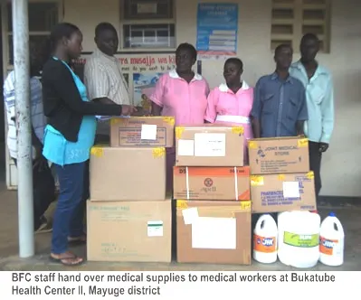 BFC supplies medical drugs to Bukatube health centre